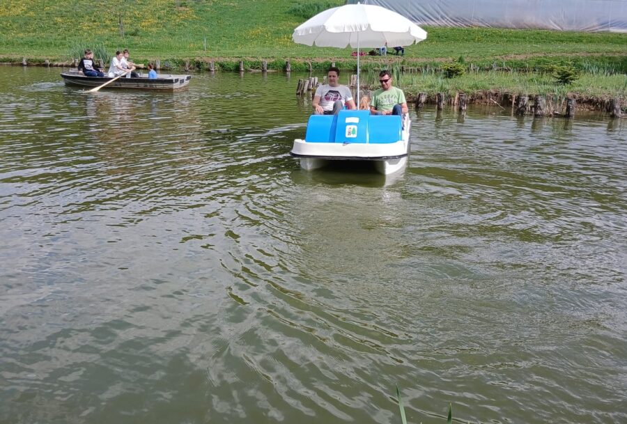 Sehr nachhaltig, ein Tretboot
